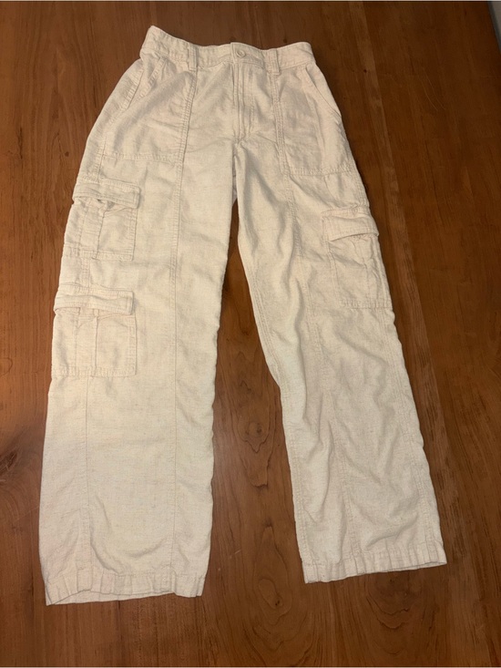 Hollister Pants - Linen cargo pants